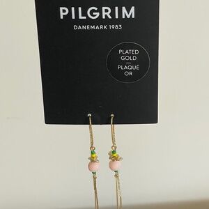 NEW PILGRIM Double Hanging Chain Earrings /Statement/